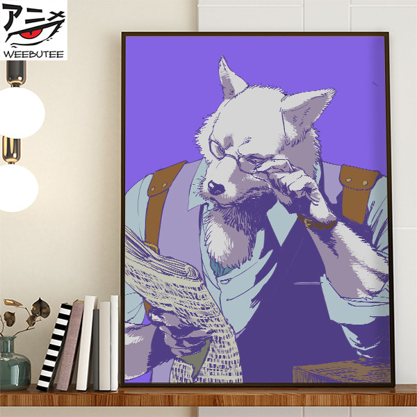 Bleach Sajin Komamura White Wolf Art Poster Canvas