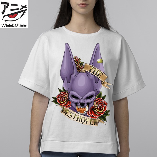 Dragon Ball Skeleton Beerus The Destroyer Halloween Scary T-Shirt