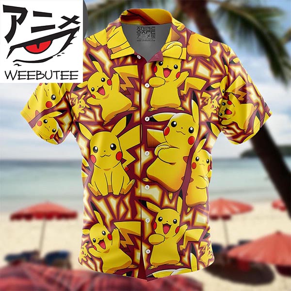 Pikachu Pokemon Anime Hawaiian Shirt