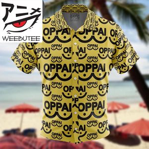 Saitama Oppai One Punch Man Anime Hawaiian Shirt