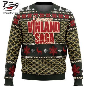 Epic Christmas Vinland Saga Reindeer Pattern Anime Funny Cute Best For 2023 Holiday Christmas Ugly Sweater
