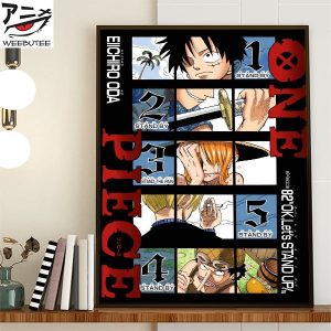 One Piece Episode 82 Stand By Lets Stand Up Color Manga Poster Canvas